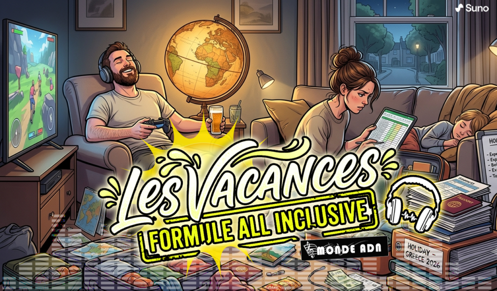 Les Vacances. Chanson française, spécial hommes, ironie, drole